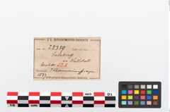 Etikett zu Bronzearmreif (NHMW-PRAE-025339)